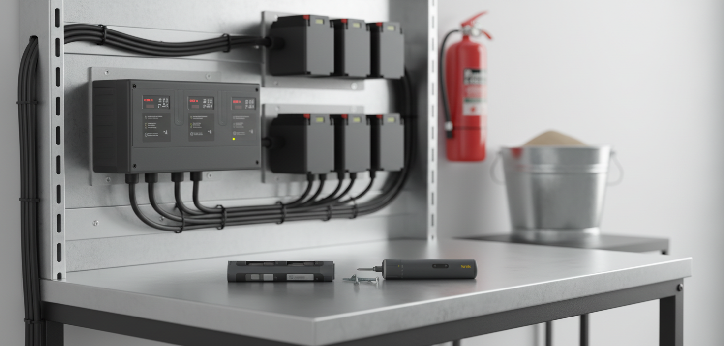 Designing a Safe Charging Station for High-Volume Maker Spaces