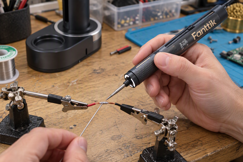 How to Keep Wires Still While Solder Cools