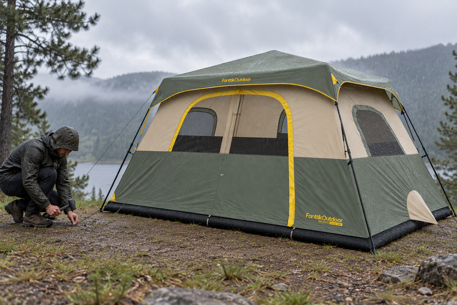 How to Set Up a Camping Tent in the Rain Without Soaking the Sleeping Area