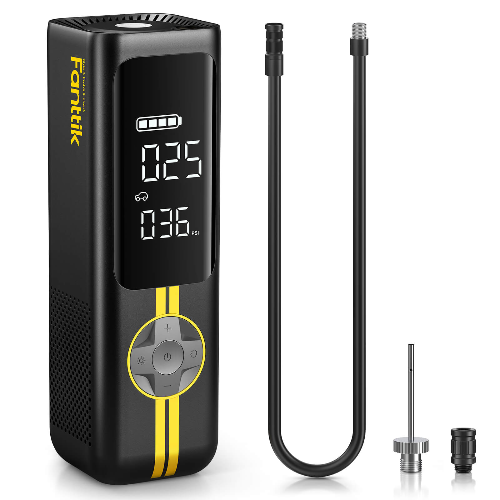 2X Faster 12V Cordless Fanttik X8 APEX Tire Inflator, portable Air Compressor