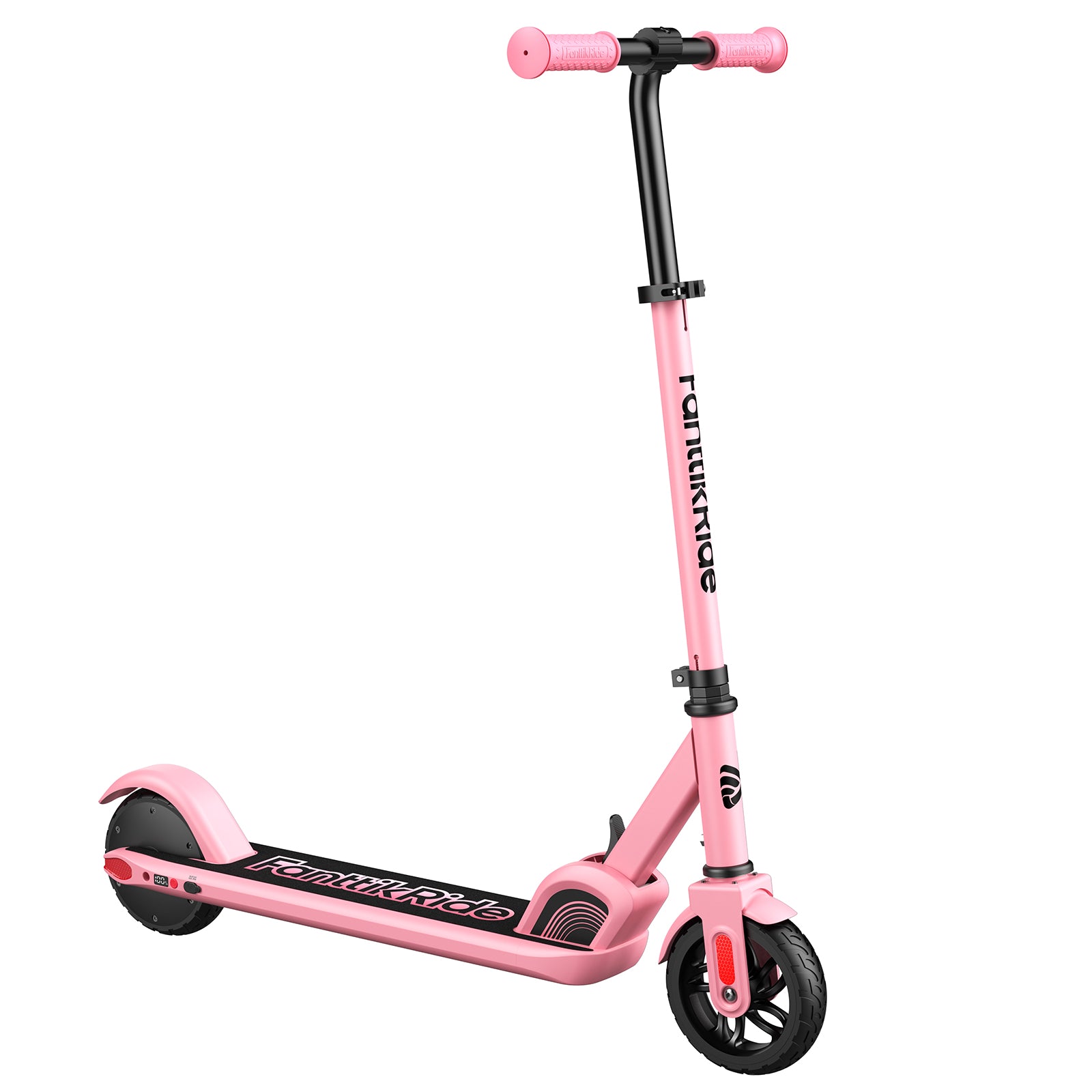 FanttikRide C9 Electric Scooter for Kids Ages 8-12, 6/10MPH, 5 Miles Range, LED Display, Adjustable Height, Foldable, Rubber Wheels, Lightweight, Gifts for Boys and Girls up to 132 lbs