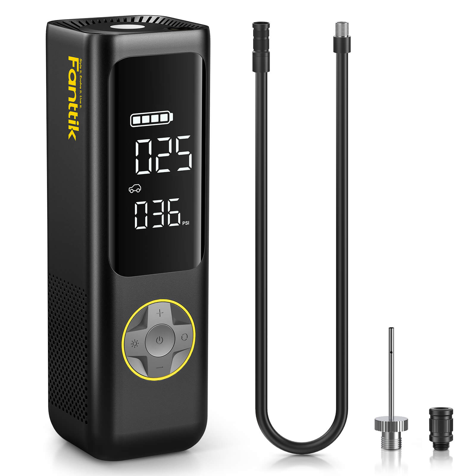 2X Faster 12V Cordless Fanttik X8 APEX Tire Inflator, portable Air Compressor