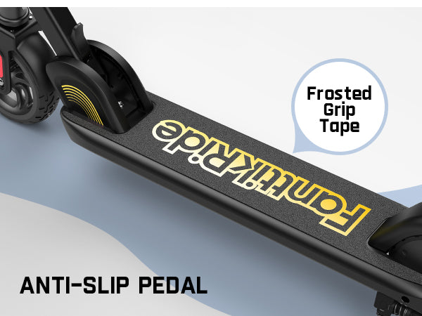 FanttikRide C9 Electric Scooter for Kids Ages 8-12, 6/10MPH, 5 Miles Range, LED Display, Adjustable Height, Foldable, Rubber Wheels, Lightweight, Gifts for Boys and Girls up to 132 lbs