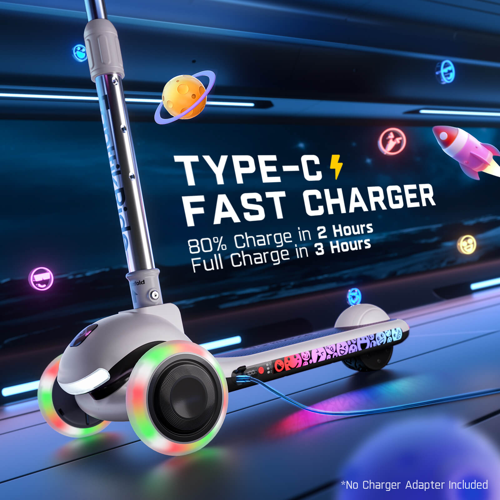 FanttikRide K9 Pro Electric Scooter for Kids 3-6, Adjustable Handlebar Height for Riders 3.3-4.6ft, 88 lbs, Up to 40 min Continuous Time, 4 Miles Range, AI & 2 Max Speed 3.7/6.2 MPH