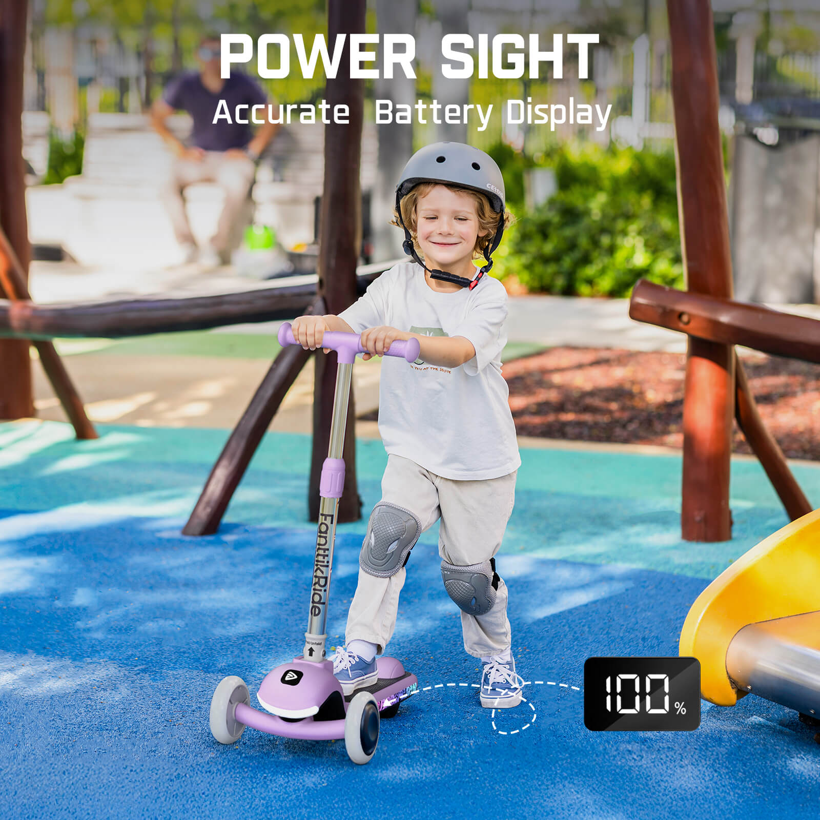 FanttikRide K9 Pro Electric Scooter for Kids 3-6, Adjustable Handlebar Height for Riders 3.3-4.6ft, 88 lbs, Up to 40 min Continuous Time, 4 Miles Range, AI & 2 Max Speed 3.7/6.2 MPH