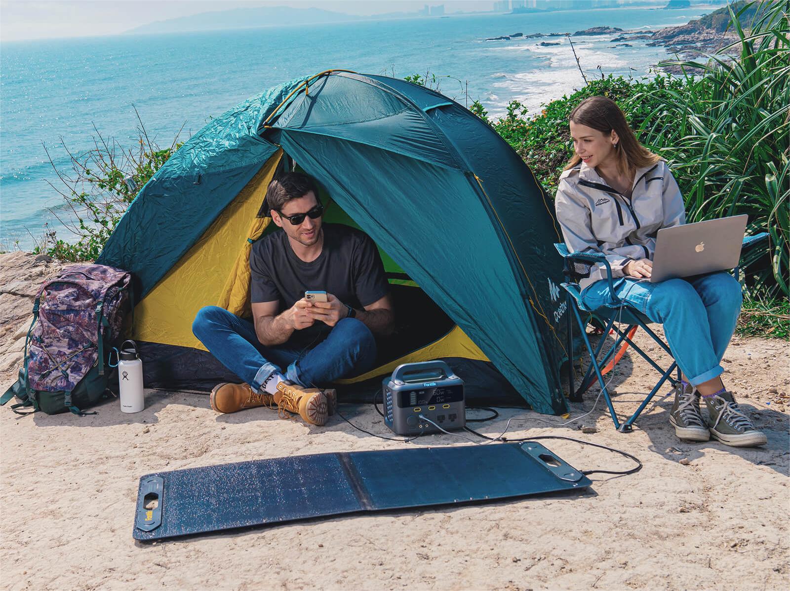 anttik NEO EVO 100 Solar, 100W Portable Solar Panel for Camping, Road Trip, Emergency