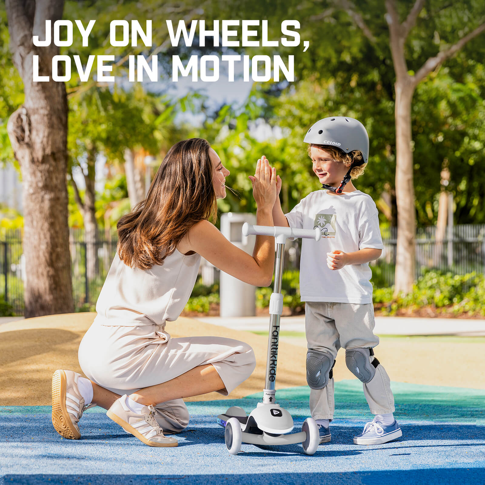 FanttikRide K9 Pro Electric Scooter for Kids 3-6, Adjustable Handlebar Height for Riders 3.3-4.6ft, 88 lbs, Up to 40 min Continuous Time, 4 Miles Range, AI & 2 Max Speed 3.7/6.2 MPH