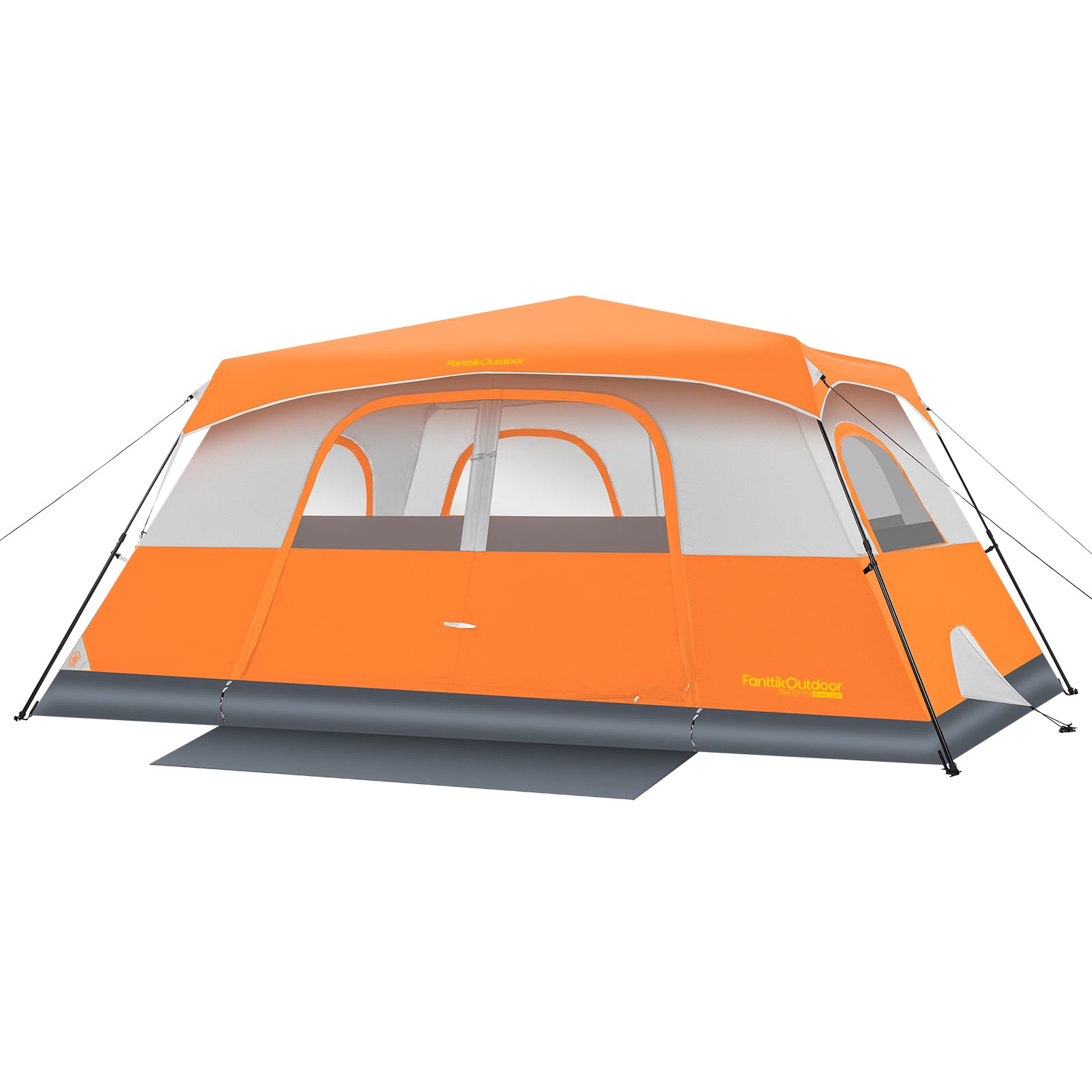 FanttikOutdoor Zeta C10 Pro Camping Tent 10 Person Instant Cabin Tent Setup in 60 Seconds with Rainfly & Windproof Portable Tent with Carry Bag for Family Camping & Hiking