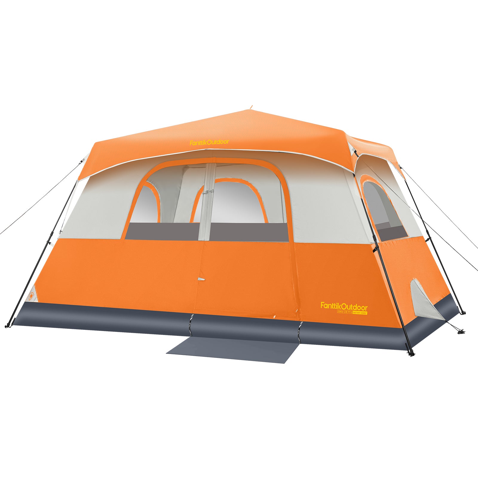 FanttikOutdoor Zeta C8 Pro Camping Tent 8 Person Instant Cabin Tent Setup in 60 Seconds with Rainfly & Windproof Portable Tent with Carry Bag for Family Camping & Hiking