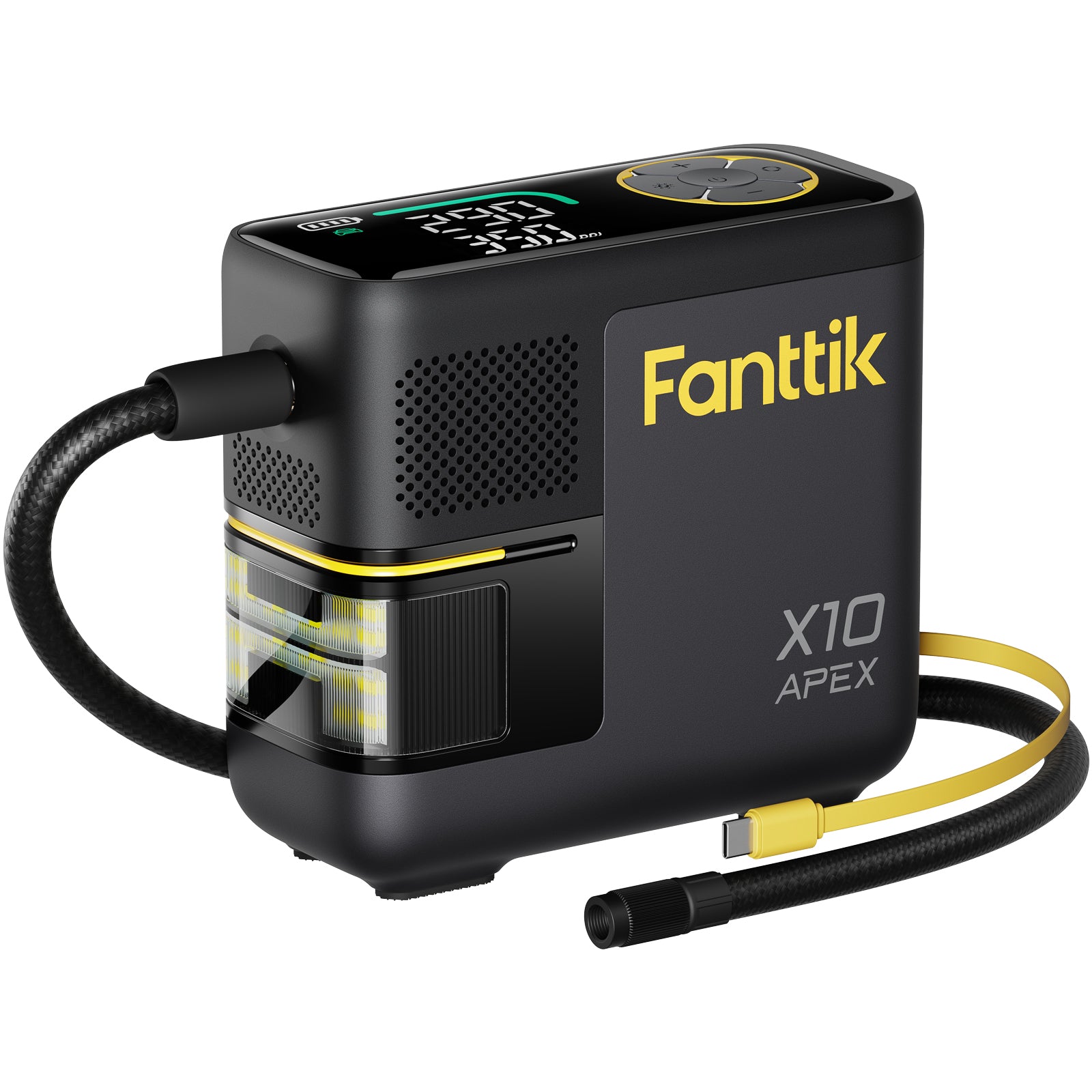 Fanttik X10 APEX Tire Inflator Portable Air Compressor, 35s Fast Inflation, 150 PSI Cordless Tire Inflator with Digital Pressure Gauge, Car Air Pump for MPV, SUV, Motorcycles, Bikes, Balls