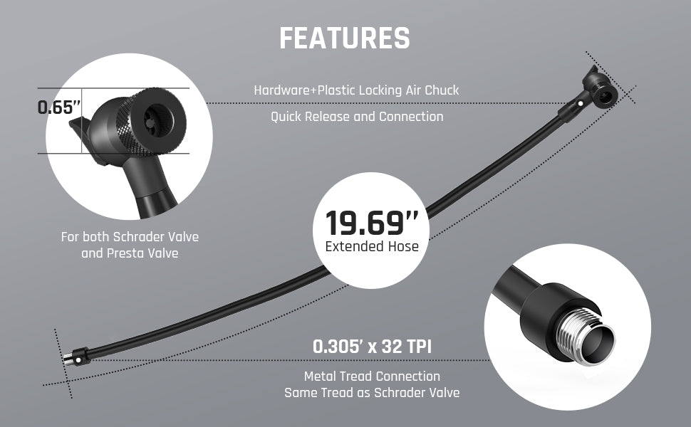 Fanttik Hose Adapter For X8 & X8 APEX Tire Inflator