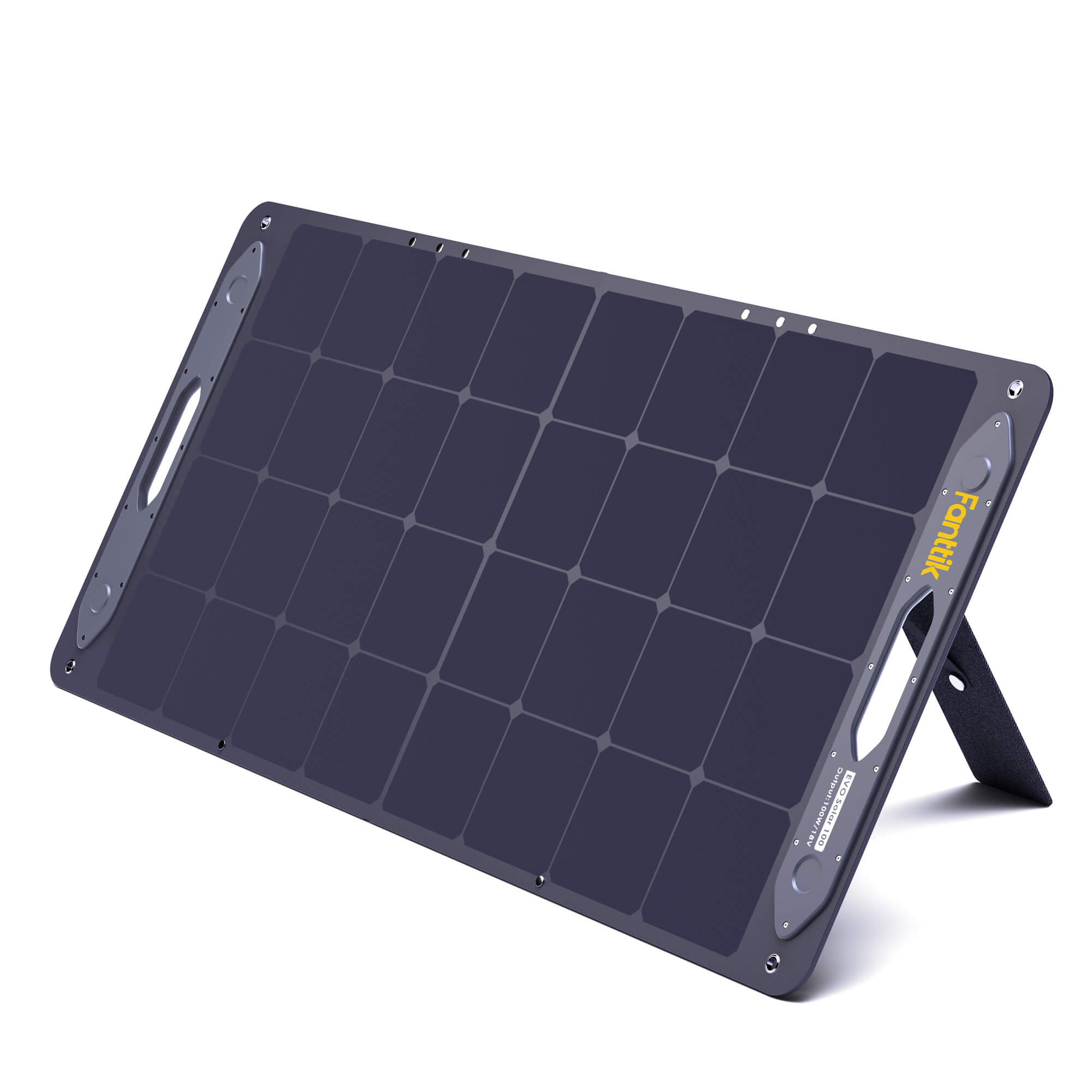 Fanttik Solar Panel has 23% High Solar Conversion Efficiency for EVO 300 Power Station, Foldable Solar Panel Kit with Adjustable Kickstand, Splash-Proof IP65 for Outdoor Camping RV