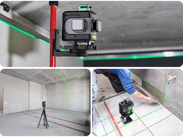 Fanttik D16 APEX Laser Level 4X360°, 16 Lines Self-Leveling Cross Line Laser with LED Screen, 5200mAh Battery Rechargeable, Pulse Mode, Magnetic support, Class II (<1 mW max output)