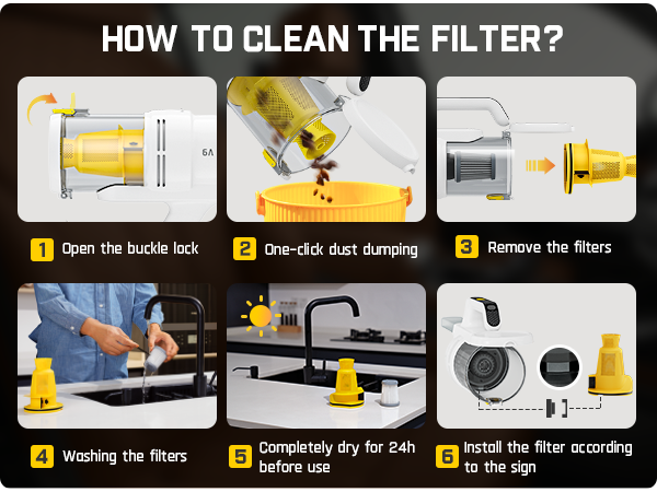 Fanttik RobustClean™ V9 Handheld Vacuum Cleaner, Portable Cordless Vacuum for Home Car Cleaning