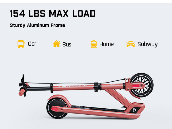 FanttikRide T9 Electric Scooter for Teenage Kids, 7/10/12 MPH, Visible Battery Level, Height Adjustable and Foldable, Electric Scooter for Kids 13+, The Best Gift for Kids