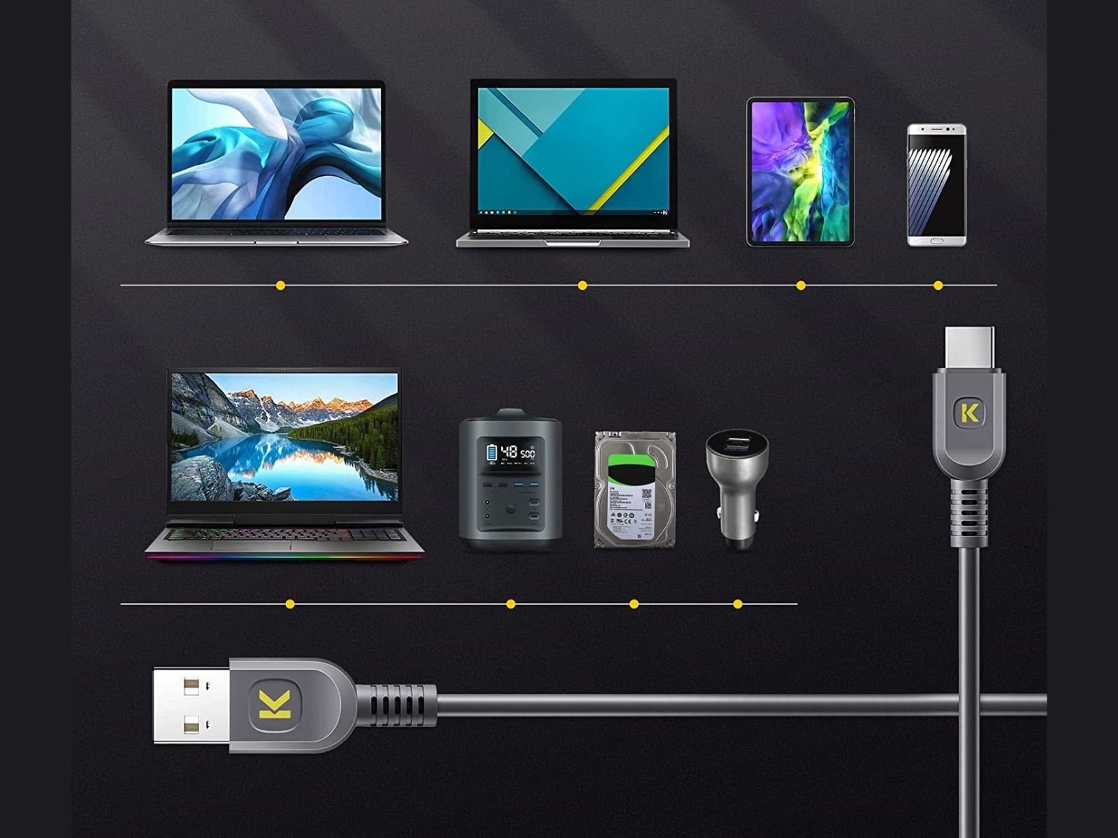 Fanttik-T8 APEX USB Cable-A-C&C-C