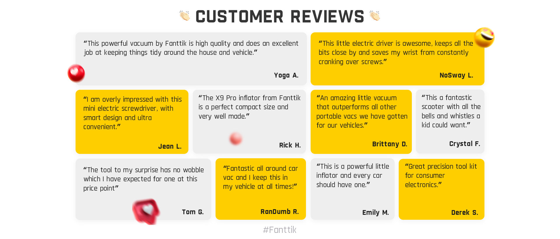 Fanttik Customer Reviews