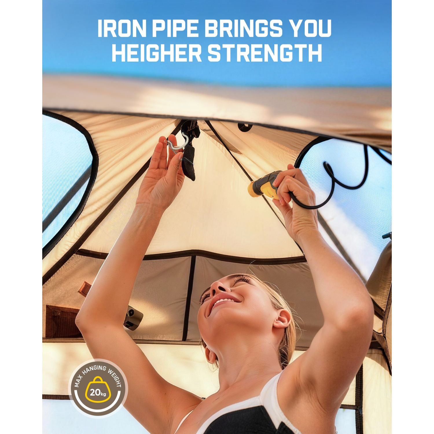 FanttikOutdoor Zeta A1 Pro Shower Tent, Instant Setup in 60 Seconds with Rainfly & Windproof, Portable with Carry Bag for Family Camping, Privacy Shelters Upgraded Ventilation