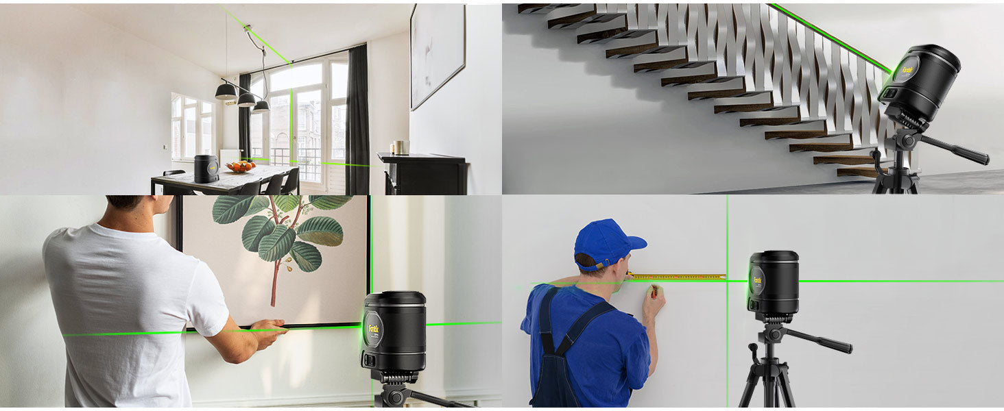 Fanttik D2 PRO Laser Level, Self-leveling Laser Level with LED Screen, 200ft Outdoor Green Cross Line, 130° Vertical Beam Spread Cover, 2600mAh Built-in Rechargeable Battery, 360° Magnetic Base