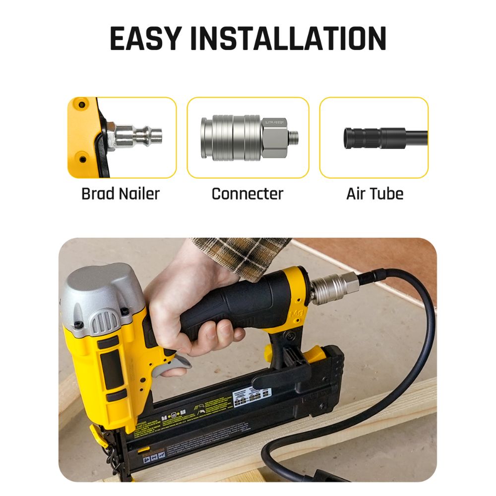 Fanttik S08 1/4 Inch Female Industrial Air Coupler with VG8 Thread