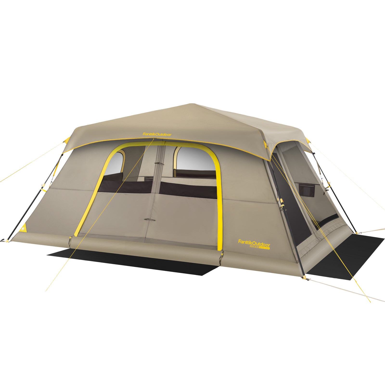 FanttikOutdoor Camping Tent, Lightweight 8 Person Instant Cabin Tent Setup in 60 Seconds with Rainfly & Windproof, Portable with Carry Bag for Family Camping & Hiking, Upgraded Ventilation