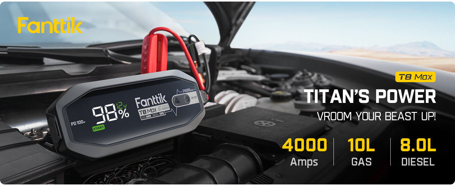 Fanttik T8 MAX 4000 Amp Jump Starter