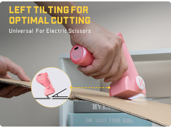 Fanttik C8 Nano 3.7V Cordless Electric Scissors with LED Display, Rechargeable Cardboard Cutter with 2 Blades, EasySwap Blade Change, LED Light, for Thin Cardboard Carpet Leather