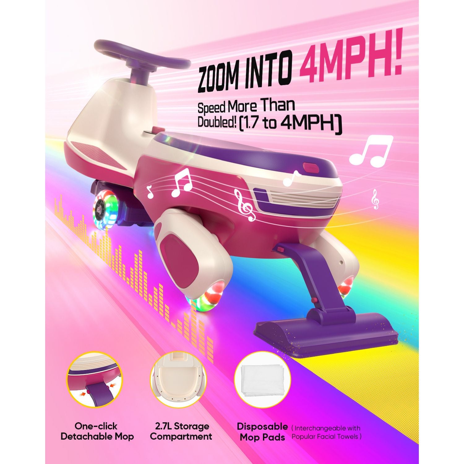 FanttikRide N10 Pro 12V Electric Wiggle Car with Pedal