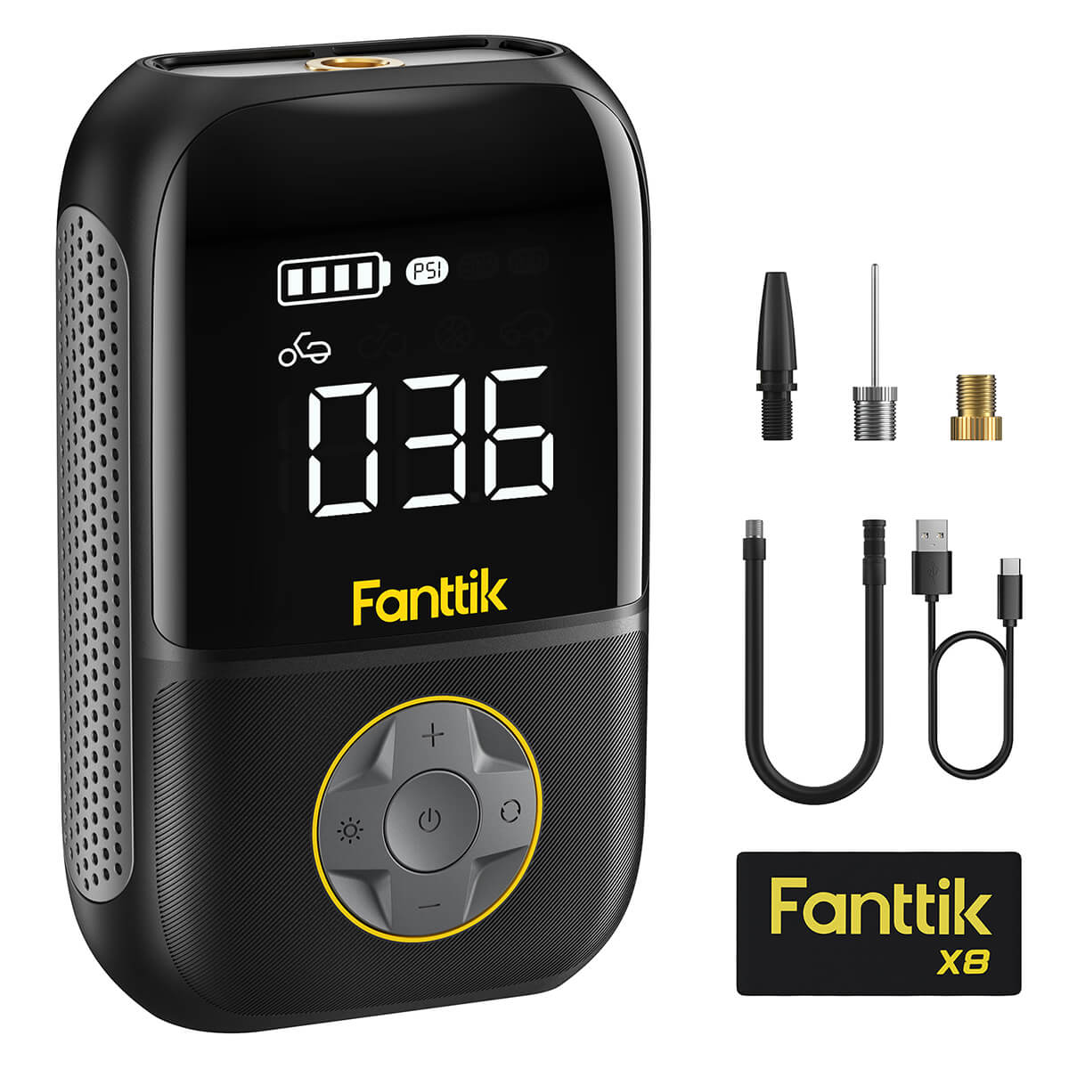 Fanttik X8 Portable Tire Inflator Black