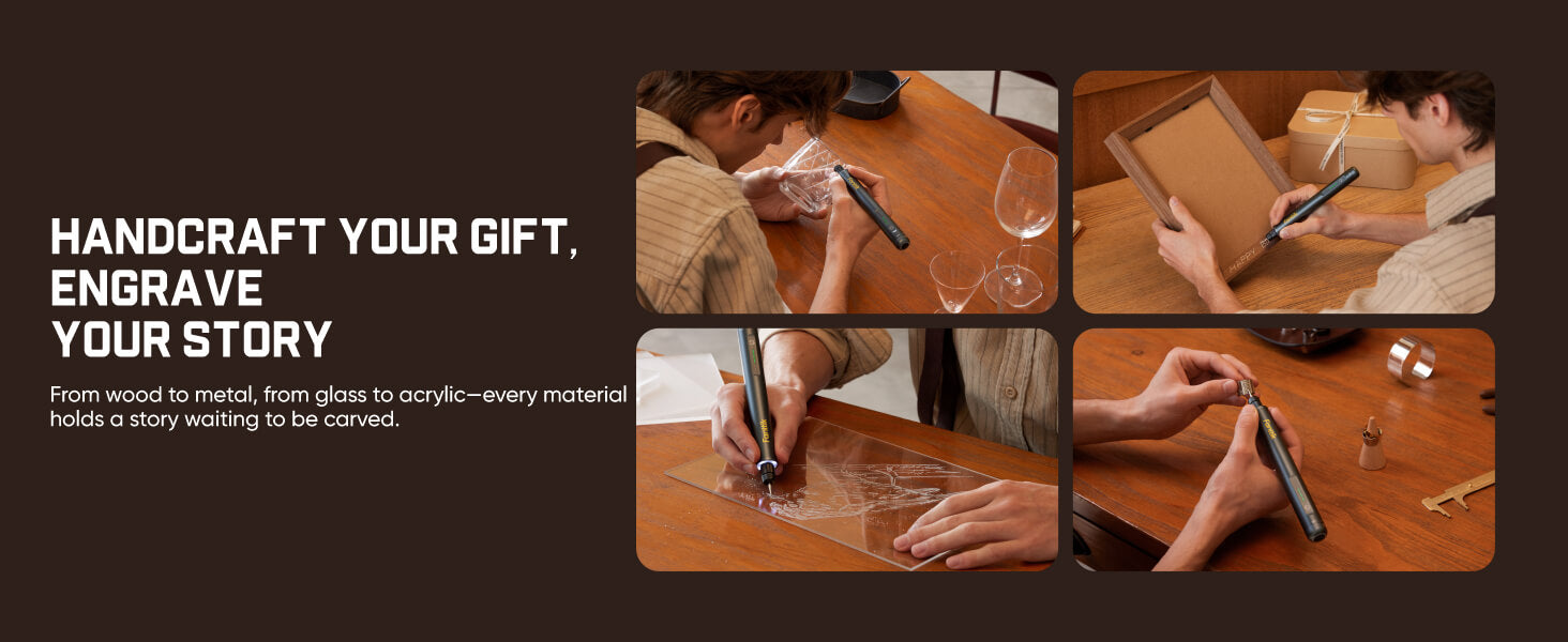 Fanttik F2 Master Eng Engraving Pen, Cordless Rotary Tool Kit with 5 Variable Speed, Rechargeable Engraver Pen with 20Pcs Bits for Metal, Wood, Glass, Plastic, Portable for Artists & DIYers