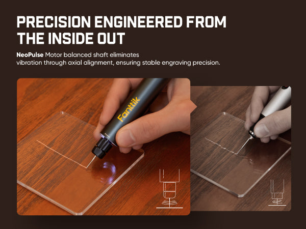 Fanttik F2 Master Eng Engraving Pen, Cordless Rotary Tool Kit with 5 Variable Speed, Rechargeable Engraver Pen with 20Pcs Bits for Metal, Wood, Glass, Plastic, Portable for Artists & DIYers