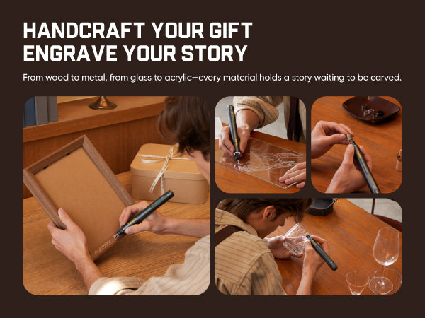 Fanttik F2 Master Eng Engraving Pen, Cordless Rotary Tool Kit with 5 Variable Speed, Rechargeable Engraver Pen with 20Pcs Bits for Metal, Wood, Glass, Plastic, Portable for Artists & DIYers