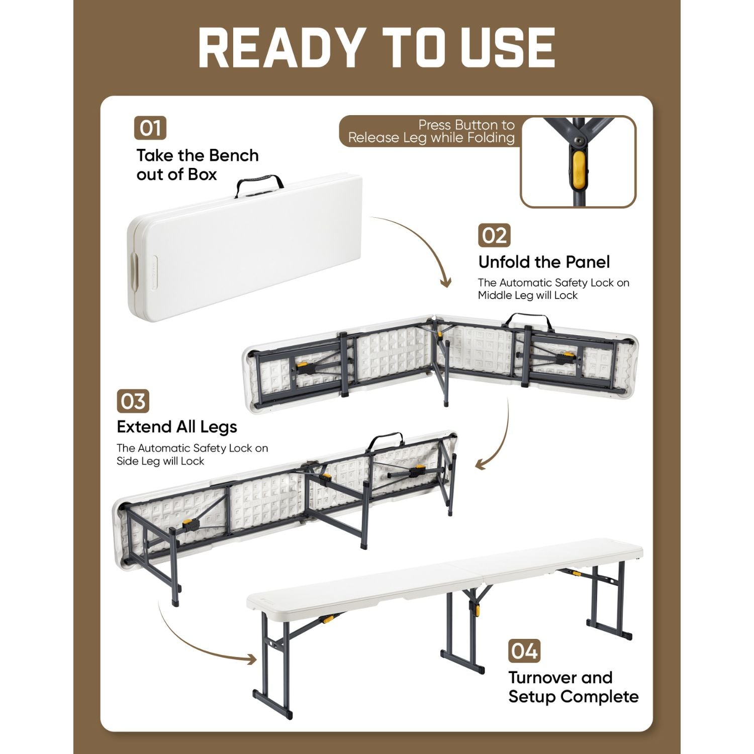 FanttikOutdoor Zeta I6 Pro 6ft Folding Table