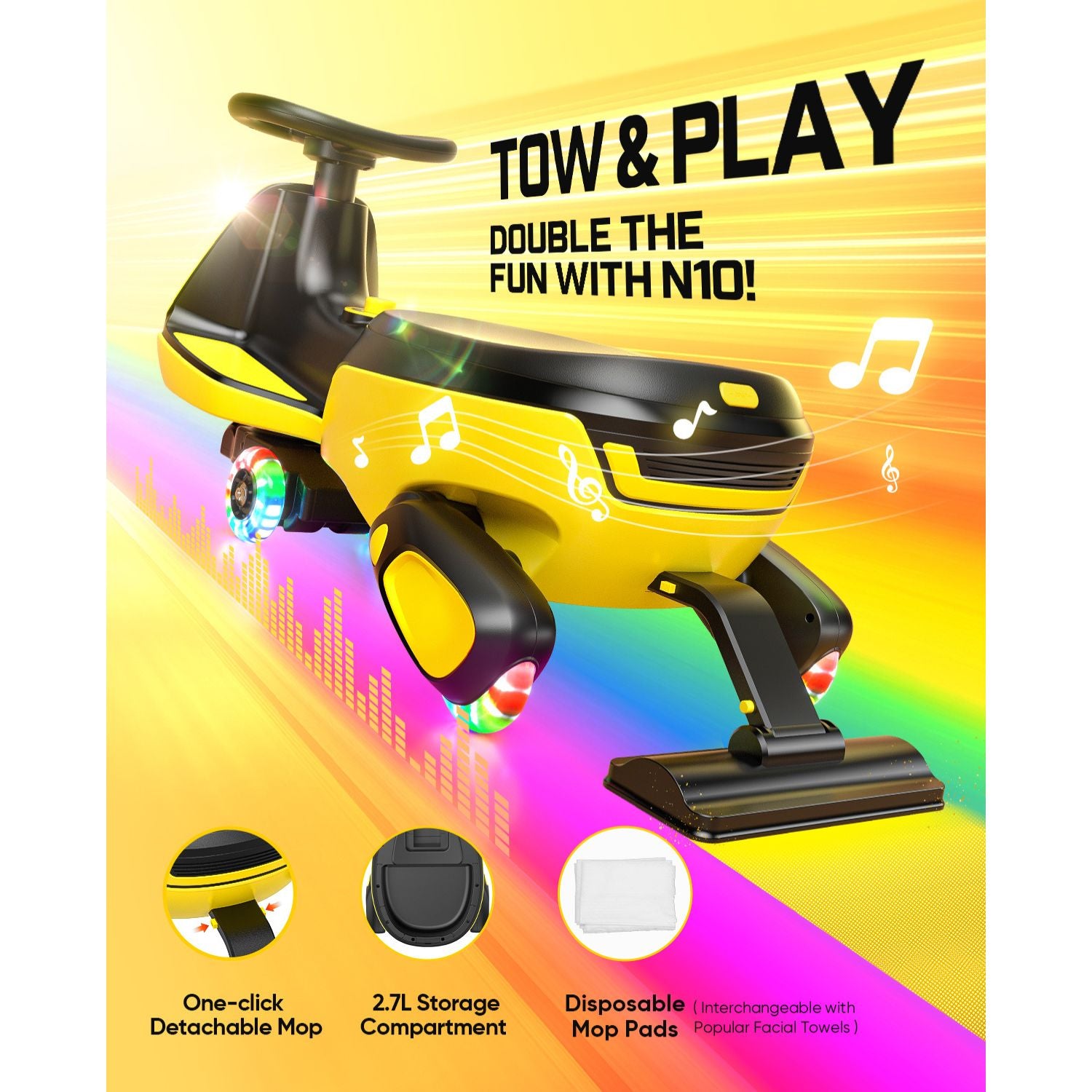 FanttikRide N10 Classic Electric Wiggle Car with Pedal