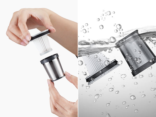 Fanttik 2-Pack Replacement HEPA Filter, Washable and Reusable Filter, Fits for Fanttik V8 Mate Car Vacuum