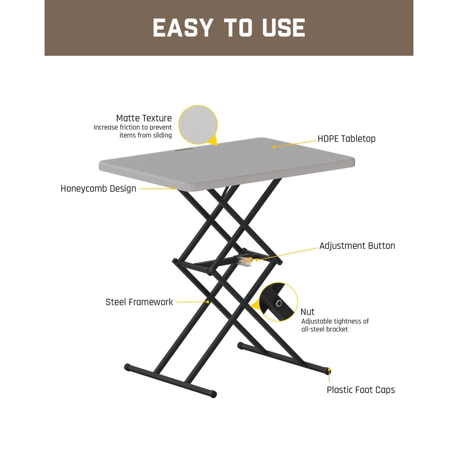 FanttikOutdoor Zeta X1 Pro 28 inch Quick Pop Up Table