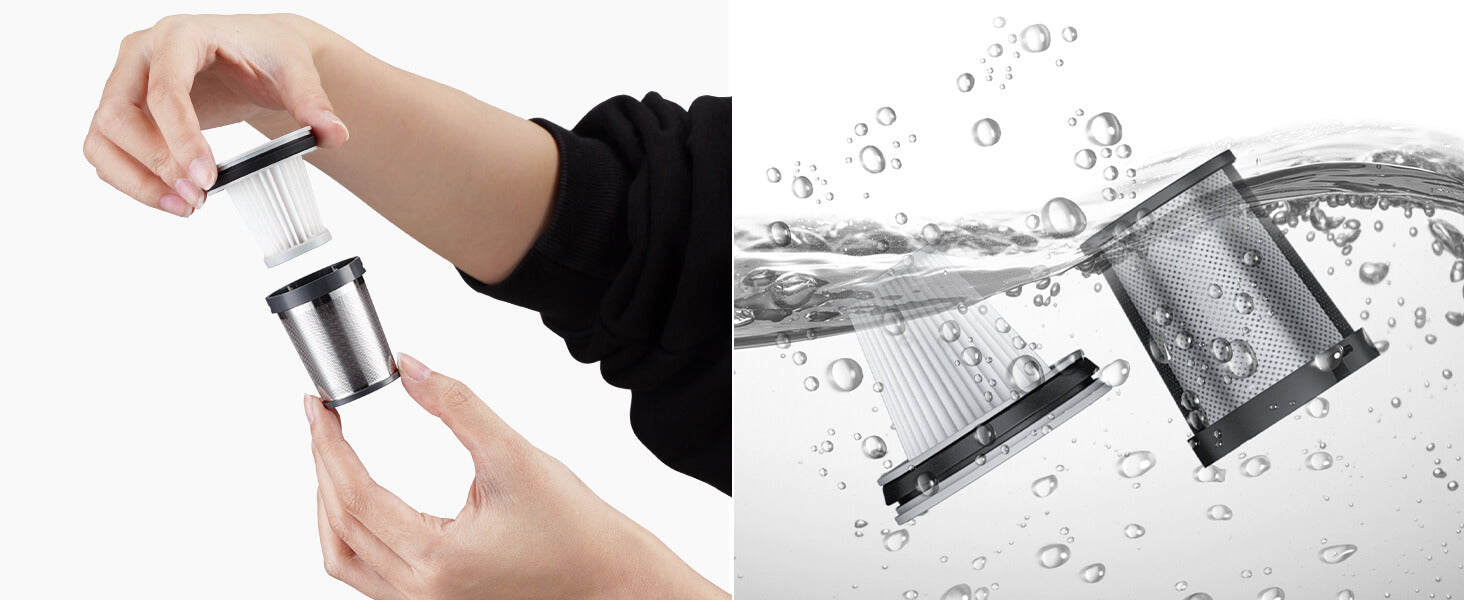 Fanttik 2-Pack Replacement HEPA Filter, Washable and Reusable Filter, Fits for Fanttik V8 Mate Car Vacuum