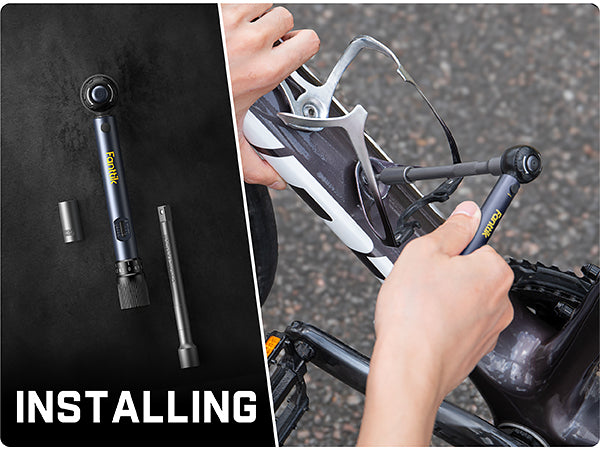 Fanttik WB10 Nova 1/4 Inch Drive Click Torque Wrench Set, 2-10 Nm, 14 Bits Dual-Direction Adjustable 72-Tooth Torque Wrench for Bike