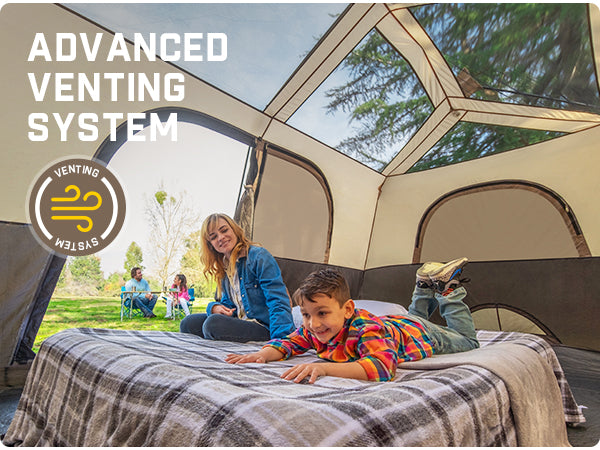 FanttikOutdoor Zeta C8 Pro Max Instant Cabin Tent 8 Person Camping Tent Setup in 60 Seconds with Rainfly & Windproof Tent with Carry Bag for Family Camping & Hiking, Upgraded Tent
