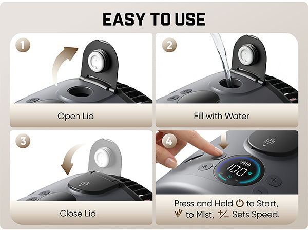 How to use Fanttik MistFlow 100 Pro Misting Fan
