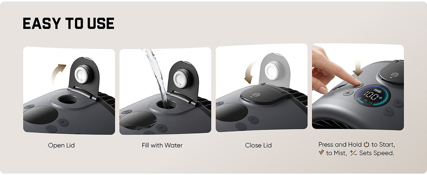 How to use Fanttik MistFlow 100 Pro Misting Fan
