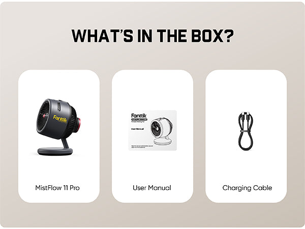 Fanttik MistFlow 100 Pro Misting Fan-what's in the box