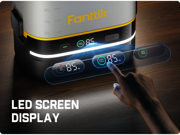 NB10 Nano portable cordless electric sprayer's LED screen clearly shows the battery level and charging progress, allowing you to keep track of the power status at all times.