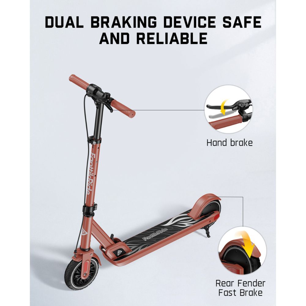 FanttikRide T9 Electric Scooter for Teenage Kids, 7/10/12 MPH, Visible Battery Level, Height Adjustable and Foldable, Electric Scooter for Kids 13+, The Best Gift for Kids
