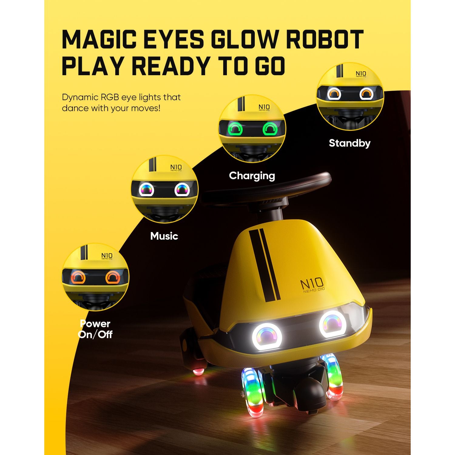 FanttikRide N10 Classic Electric Wiggle Car with Pedal