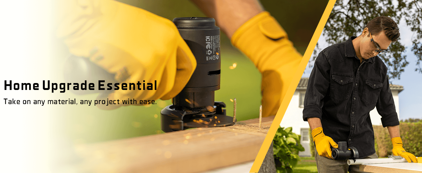 Fanttik M10 ACE Cordless Angle Grinder Brushless, 3 Inch Compact Cut Off Tool with LED Display, 3 Variable Modes, Double Security, Type-C Fast Charging, 10000RPM Mini Cutter with 4 Blades