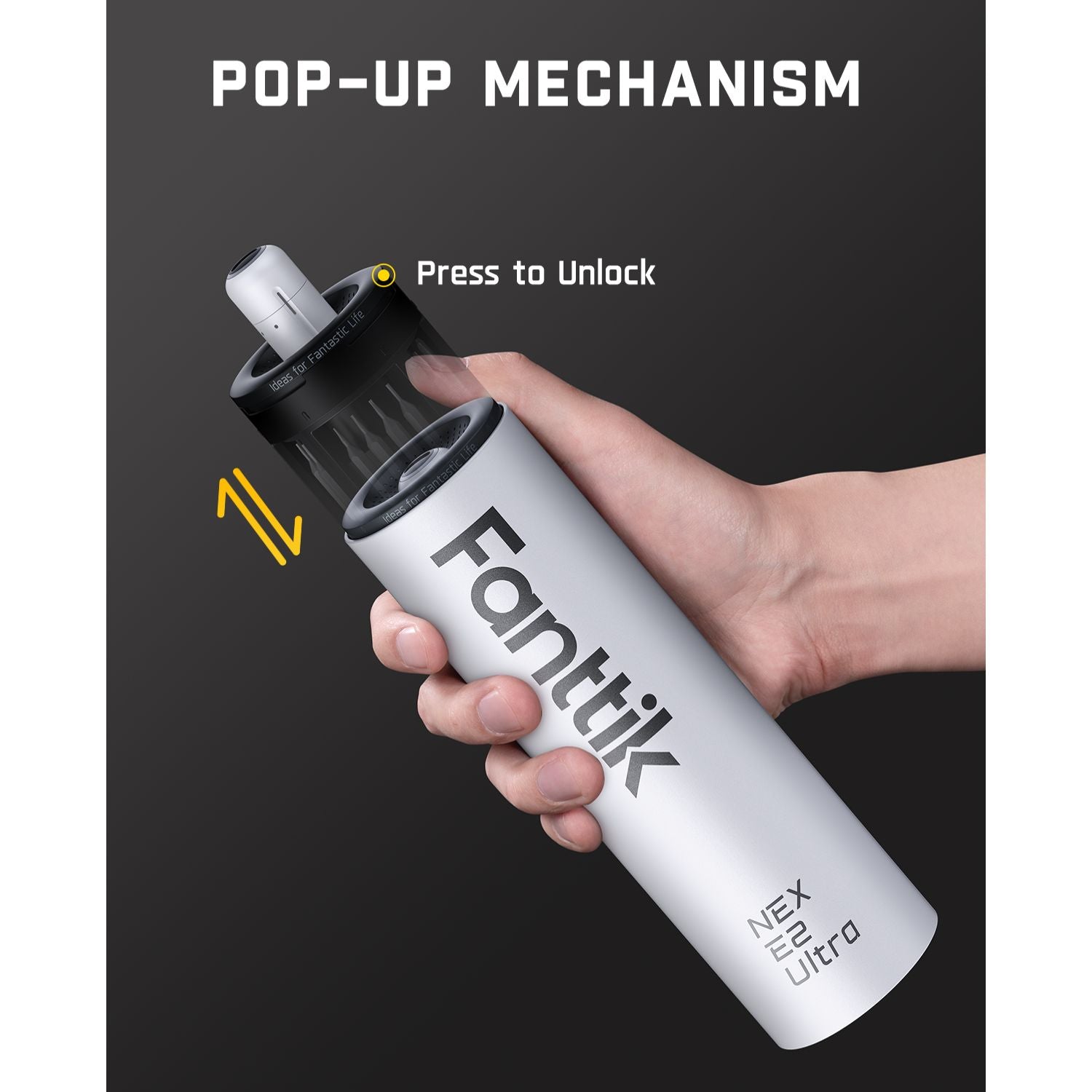 Fanttik E2 Ultra 3.7V Mini Electric Screwdriver, Electric Screwdriver Cordless, Max 0.6N.m, 50 Magnetic Bits, 5/32'' Hex, Magnetic Storage, Repair Tool for Electronics Phone Camera Laptop Appliances