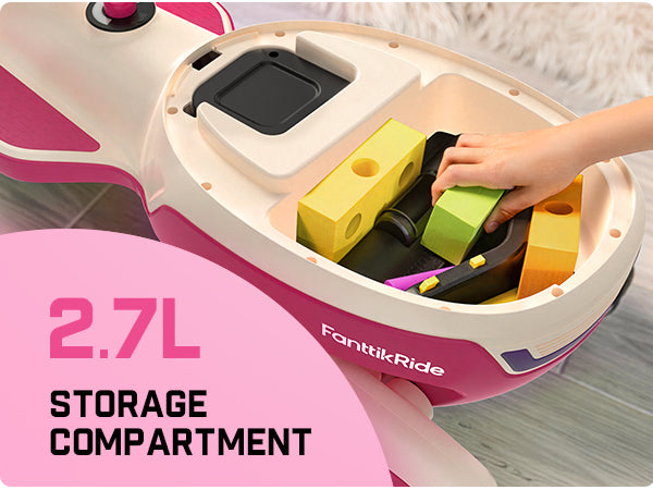 FanttikRide N10 Pro Electric Wiggle Car with Pedal, Type-C Rechargeable Battery, One-Click Detachable Mop, GlideWiz, Anti-Rollover, Flashing Wheels, Bluetooth, Ages 3+, 150 Lbs