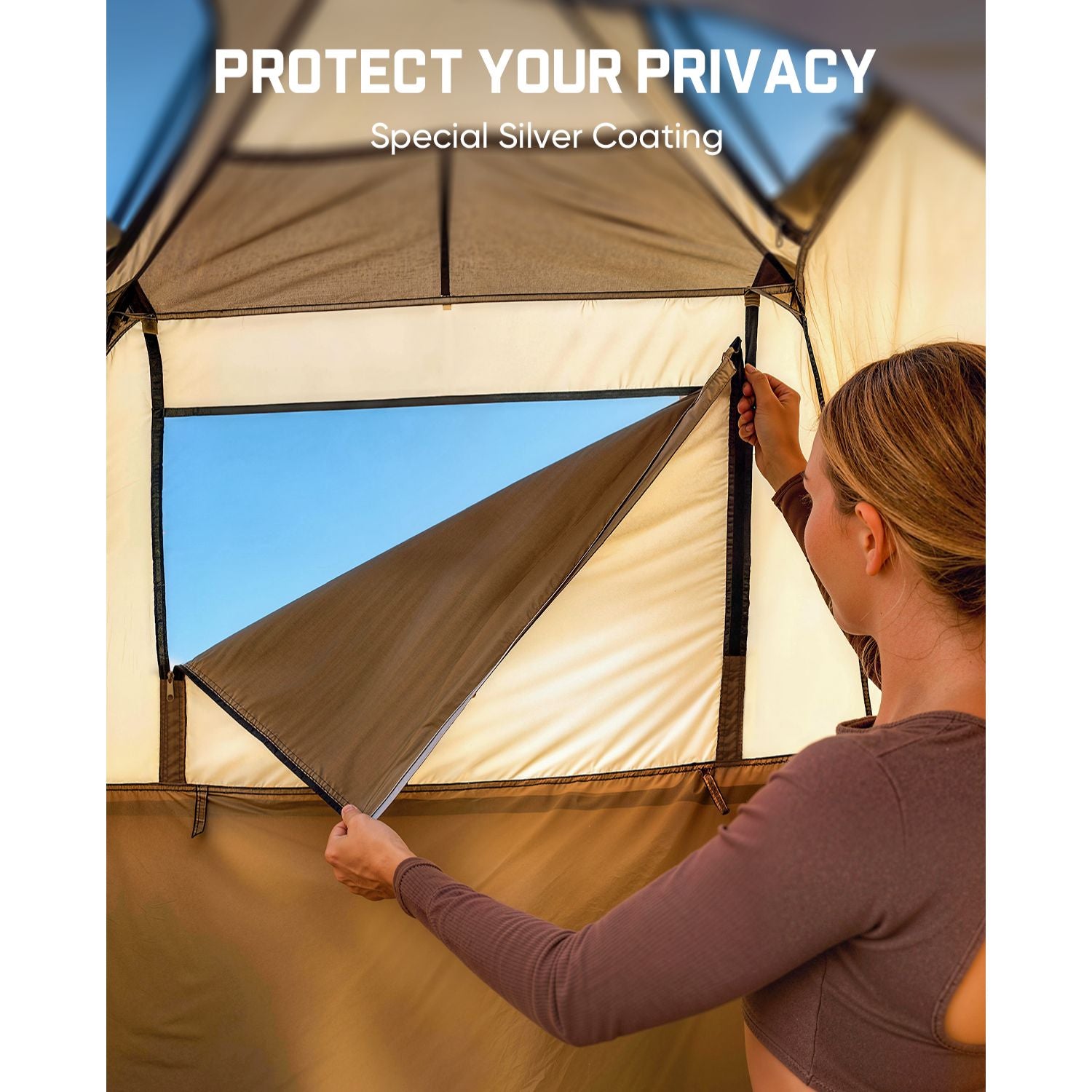 FanttikOutdoor Zeta A1 Pro Shower Tent, Instant Setup in 60 Seconds with Rainfly & Windproof, Portable with Carry Bag for Family Camping, Privacy Shelters Upgraded Ventilation