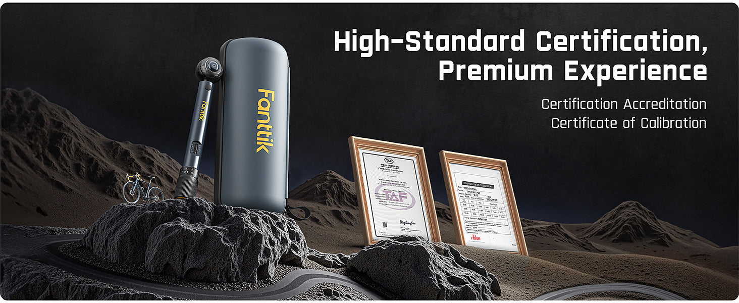 Fanttik WB10 Nova 1/4 Inch Drive Click Torque Wrench Set, 2-10 Nm, 14 Bits Dual-Direction Adjustable 72-Tooth Torque Wrench for Bike